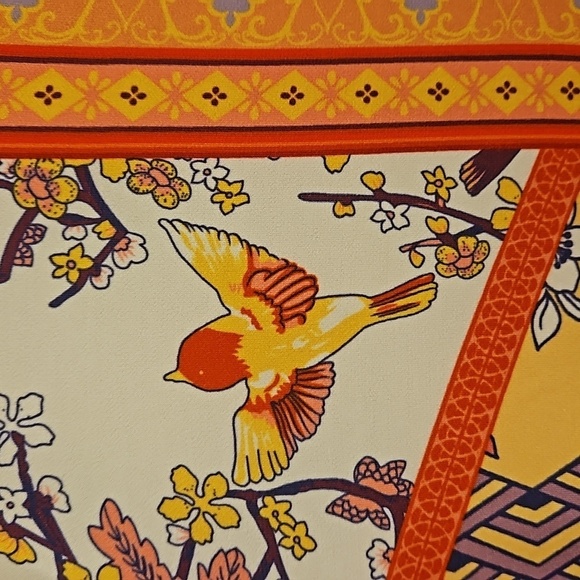 💕HALE BOB💕 Adea Jersey Maxi Dress ~ Mixed Floral and Bird Print Small - Picture 8 of 15